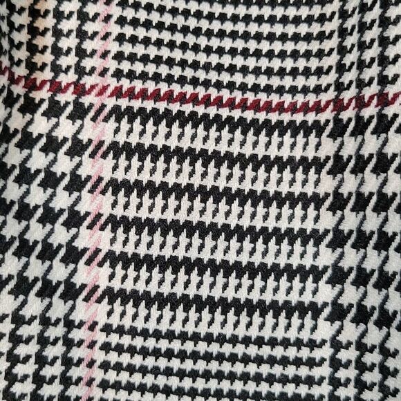 🔺️Arizona Black & White Houndstooth Wrap Around Pleated Skirt Juniors 1 - Picture 5 of 7